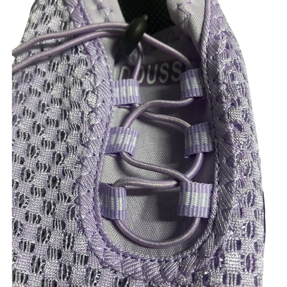Women’s Water Shoes Quick Dry Slip-On Aqua Sneakers Purple Mesh Size 36 - Picture 8 of 13